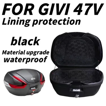 Atnaujinta versija juoda GIVI V47 Prieš 47 Kamieno Atveju Linijinės Bagažo Lauke Vidinio Konteinerio Uodega Atveju Kamieno Raštas Įdėklo Pamušalas Krepšys