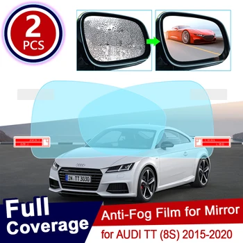 Audi TT 8S 2015~2020 m. Visiškai Padengti Anti Rūko Kino galinio vaizdo Veidrodis Rainproof Folijos Aišku, Anti-Rūko Filmų, Automobilių Reikmenys 2017 2019